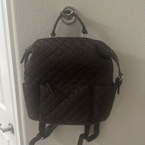 Tommy Bahama Quilted Brown Backpack